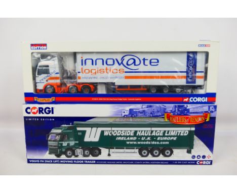 Corgi - Two boxed Corgi 'Hauliers of Renown' Limited Edition 1:50 scale diecast model trucks. Lot consists of Corgi CC13414 M