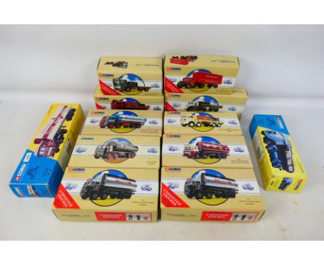 Corgi Classics - A fleet of 12 boxed diecast 1:50 scale commercial vehicles from various Corgi ranges. Lot includes Corgi #97