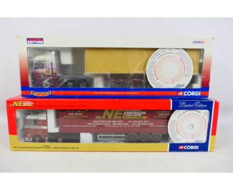 Corgi - Two boxed Corgi Limited Edition 1:50 scale diecast model trucks. Lot consists of Corgi 'Hauliers of Renown' CC13416 M