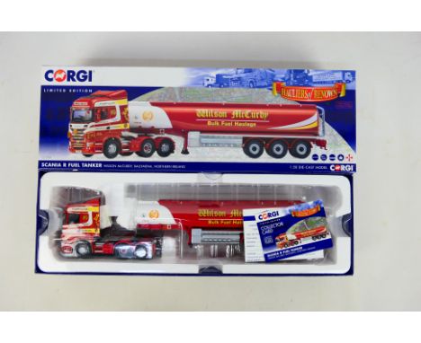 Corgi - A boxed Limited Edition Corgi CC13759 Scania R Fuel Tanker 'Wilson McCurdy' (760 of 1000) 1:50 scale diecast model tr