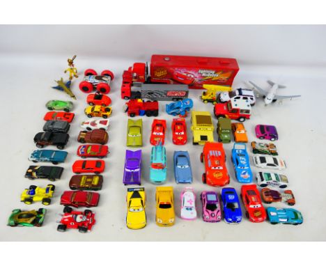 Mattel - Hot Wheels - Matchbox - Others - Over 40 diecast and plastic vehicles in varying scales to include Lightning McQueen