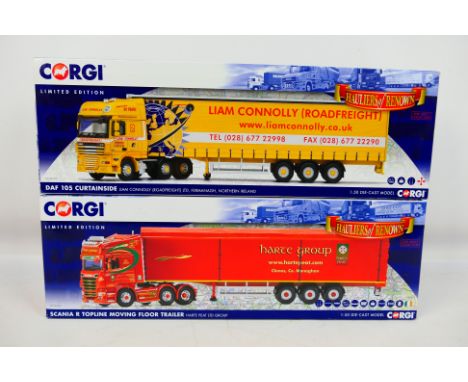 Corgi - Two boxed Corgi 'Hauliers of Renown' Limited Edition 1:50 scale diecast model trucks. Lot consists of Corgi CC14115 D