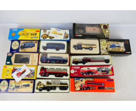 Corgi Classics - A boxed collection of nine Corgi diecast 1:50 scale commercial vehicles from various Corgi ranges. Lot inclu