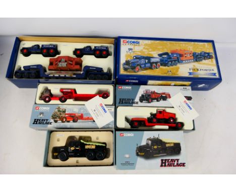 Corgi - Four boxed diecast 1:50 scale commercial vehicles. Lot includes Corgi 'Pickfords' #55201 Diamond T Ballast (x2) with 