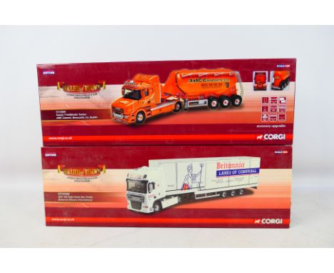 Corgi - Two boxed Corgi 'Hauliers of Renown' Limited Edition 1:50 scale diecast model trucks. Lot consists of Corgi CC12828 S