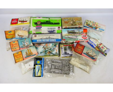 Airfix - KP - Zvezda - KP - Others - 14 model kits in varying scales to include #02701-2 1/1200 Waterline HMS Hood, #328 1/72