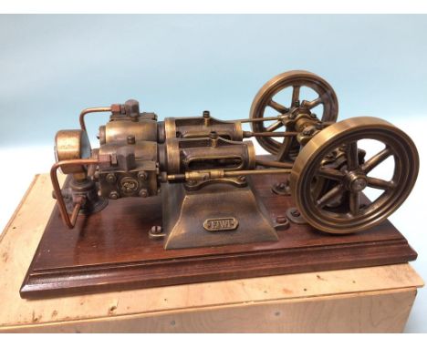 An Eiwi model horizontal engine.  34cm wide