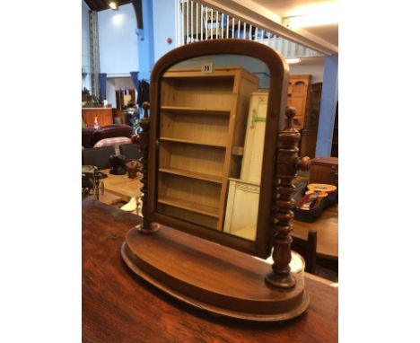 A Victorian dressing table mirror