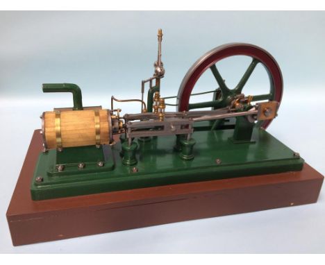A horizontal steam beam engine.  45cm wide