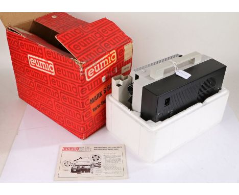 Eumig 8mm Sound Projector, model Mark S 807 D, boxed with manual