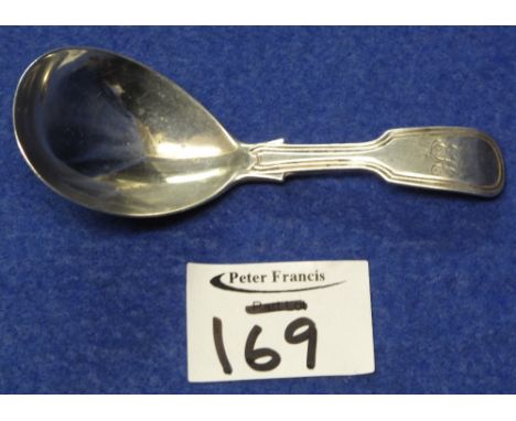 Mid 19th Century silver caddy spoon, London, 1845.(B.P. 24% incl. VAT)