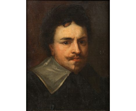 English school [18th Century]-
Portrait of a gentleman, thought to be Sir Thomas Wentworth, 1st. Earl of Strafford, bust leng