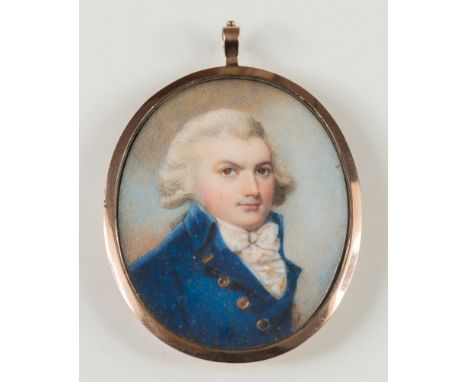 Attributed to George Engleheart [175101829] - 
Miniature portrait of George Hay [1753-1804],  7th Marquess of Tweeddale:-
hea