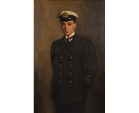 Sidney Watts White [19/20th Century]- 
Portrait of Flight Lt. Arthur Watts Williams, R.N., three quarter length standing: and