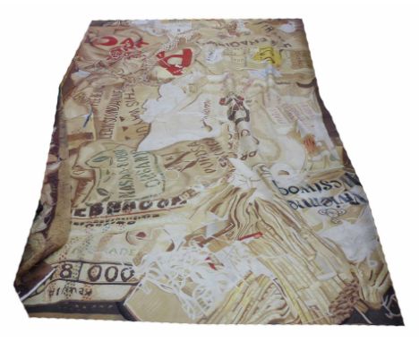 VIVIENNE WESTWOOD "RUBBISH" TAPESTRY, 270cm x 190cm.