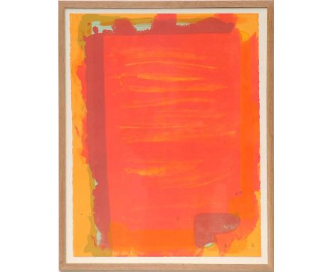 JOHN HOYLAND 'Untitled', lithograph 1974, handsigned and numbered, edition: 50, 77cm x 60cm, framed and glazed.  (Subject to 