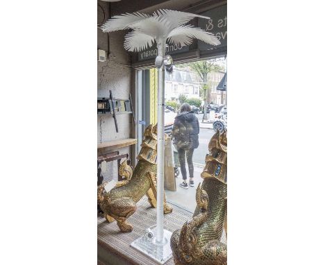 PALM TREE FLOOR LAMP, vintage 1960s Italian, perspex construction, 198cm H x 38cm sq (base). (with faults)