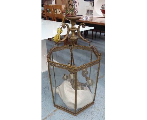 LANTERN, vintage Georgian style of large proportions, 105cm H x 57cm W.
