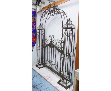 GARDEN GATE, French Provincial inspired design, frame 40cm D x 173cm W x 245cm H, gate 122cm W.