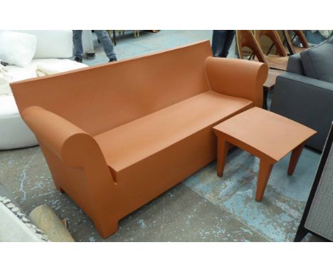 KARTELL BUBBLE CLUB SOFA AND TABLE, by Phillipe Starck, sofa 180cm W. (2)