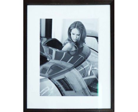RALPH LAUREN VINTAGE PRINTS COLLECTION, a set of seven, black and white photoprints, of models posing with classic cars, 64.5