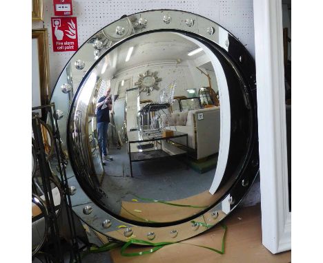 CONVEX MIRROR, vintage French Art Deco style, 138cm diam.