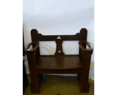 A Mahogany Arts & Crafts Hall/Stick Stand, approx 82 x 92 x 38 cms.