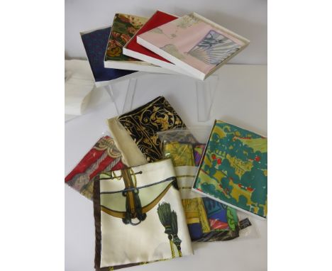 A Quantity of Lady's Silk Scarves, nine from Beckford Silk Mills (six  in original boxes), ten various labels, an Yves St Lau