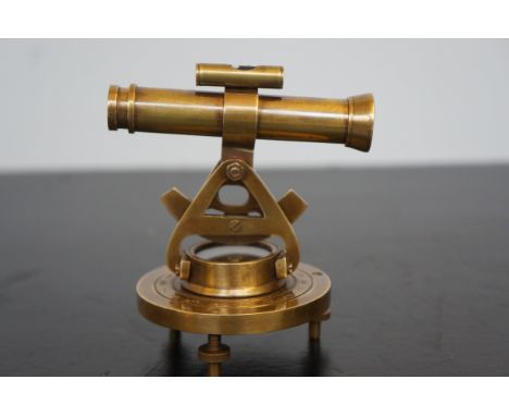 Brass compass &amp; telescope