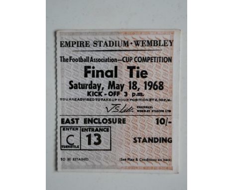 Ticket for the 1968 FA Cup Final