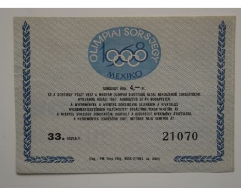 Unusual item of Olympic memorabilia in very good condition