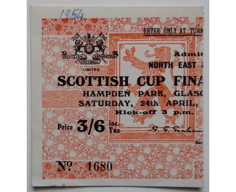 Very rare ticket, good condition with the year noted on top edge