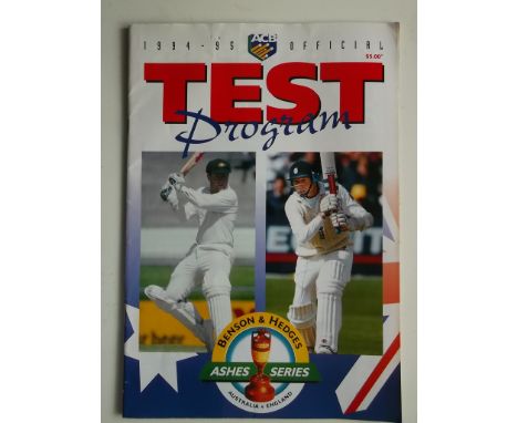 Programme and ticket dated 26th Dec 1994 at the Melbourne Cricket ground
Two small stape marks ( hadr to notice ) where ticke