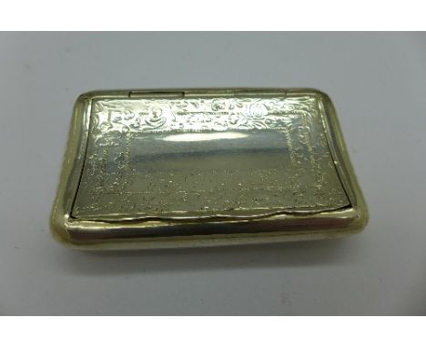 A Dutch silver snuff box
