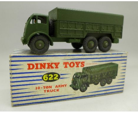 A Dinky Toys 622 10-Ton Army Truck, boxed