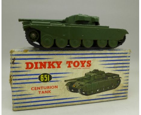 A Dinky Toys 651 Centurion Tank, boxed