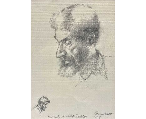 Francis HEWLETT (1930-2012) Portrait of Philip Sutton Pencil, signed, inscribed and dated 1978, 25 x 17cm.