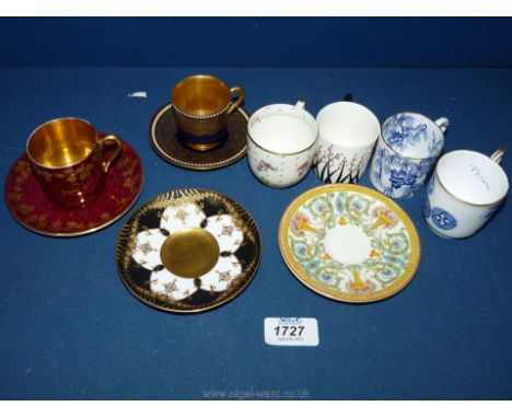 A quantity of Royal Worcester coffee cans, cups and saucers etc.