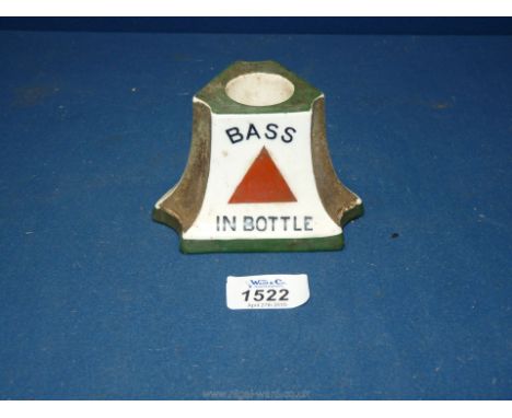 A Bass advertising ceramic match container by Royal Doulton.