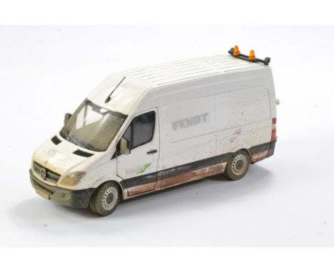 Marge Models 1/32 Mercedes Sprinter Van in Fendt livery. Some light weathering plus tool accessories. With original box. 