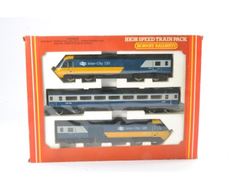 Model Railway comprising Hornby Railways High speed train pack including "R370 H.S.T Power Car R371 H.S.T, Dummy Power Car, R