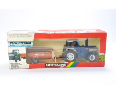 Britains No. 9382 Powerfarm Set comprising Ford TW35 Tractor and Howard Spreader. Looks to be excellent in very good to excel