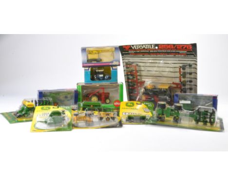 Assorted and mostly 1/64 and 1/50 farm and construction issues including unopened Ertl, Corgi, Scale Models Tractor and other