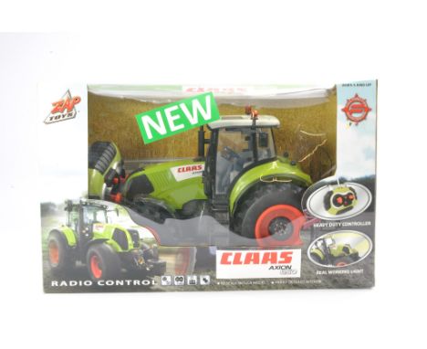 Zap Toys 1/16 Radio Control Claas Axion 850 Tractor. Untested in original box. 