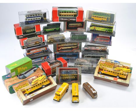 A group of diecast bus models from Corgi as shown. Generally good to very good, mostly boxed. 
