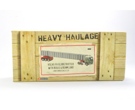 Corgi Diecast Model Truck comprising Heavy Haulage issue, as follows No. CC12422 Volvo FH Globetrotter with bogie &amp; beam 