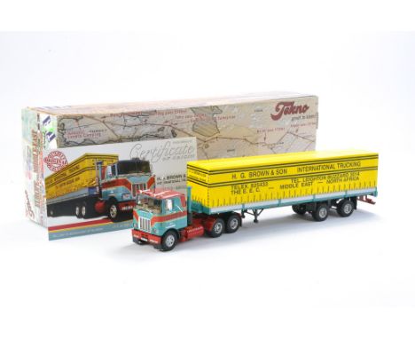 Tekno Model Truck Issue comprising 1/50 Mack F700 in the livery of H.G.Brown. Limited Edition 15 0f 250. Looks to be excellen