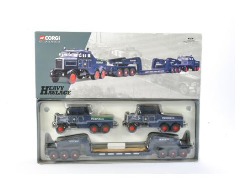 Corgi Diecast Model Truck comprising Heavy Haulage issue, as follows No. 17701 2 Scammell Constructors and a 24 Wheel Low Loa