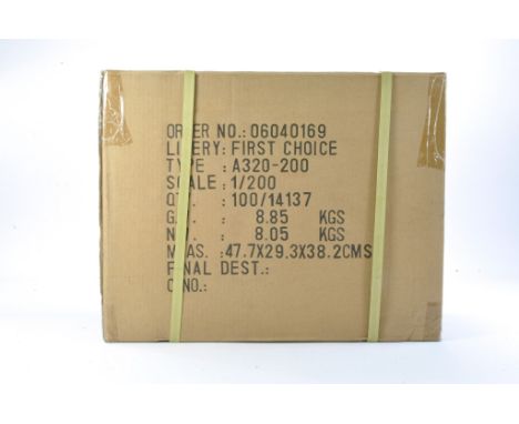 A group of 100 First Choice 'Snap-together' Model Aircraft issues comprising Airbus A320-200. In original boxes. Sealed in or