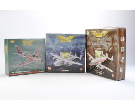 Corgi Diecast Model Aircraft group comprising 1) No AA 35802 US Modern Warfare North American F-86A Sabre, 2) No. 47205 Berli